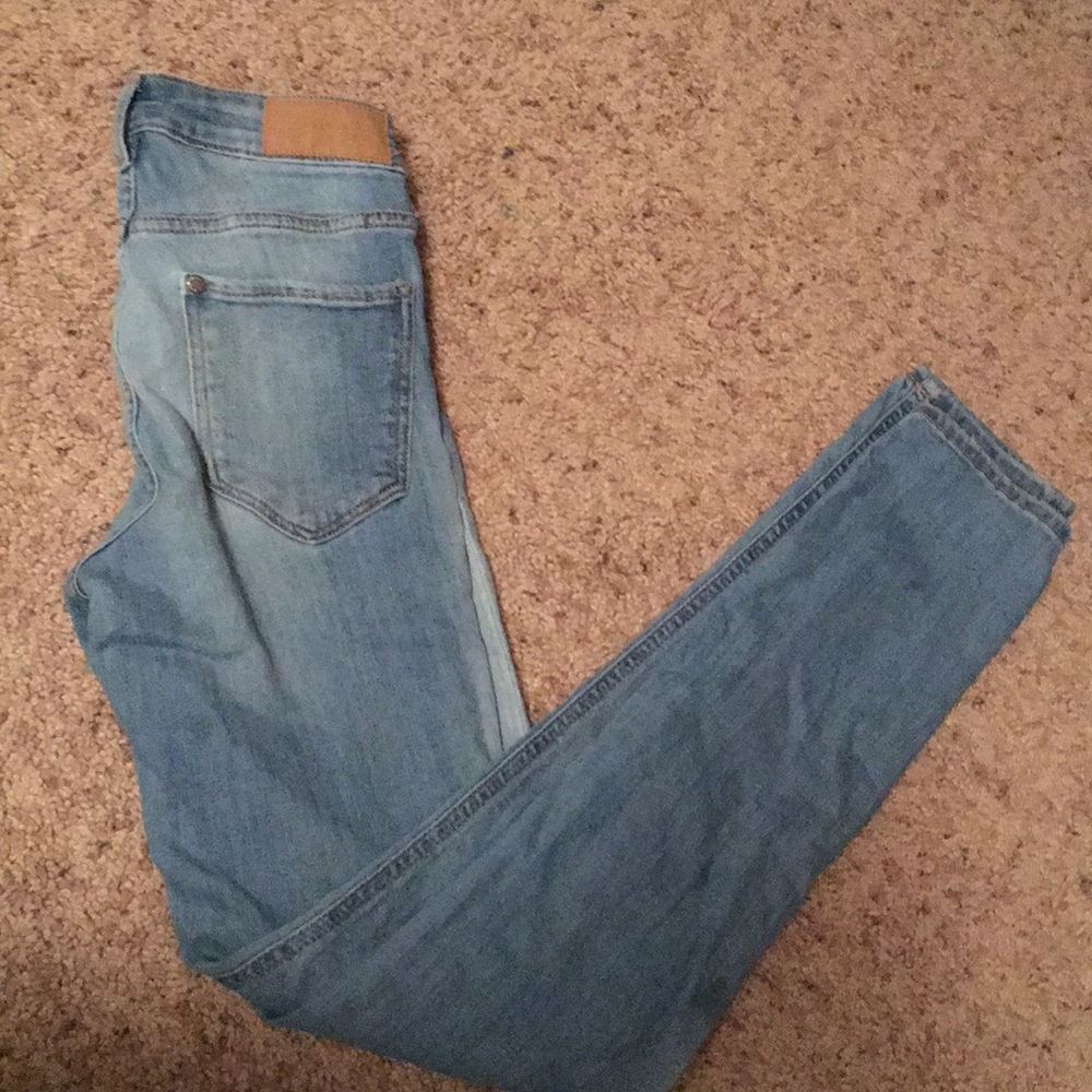 H&M high wasted skinny straight jeans
